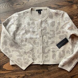 Christian Lacroix Sequin Cardigan Sweater